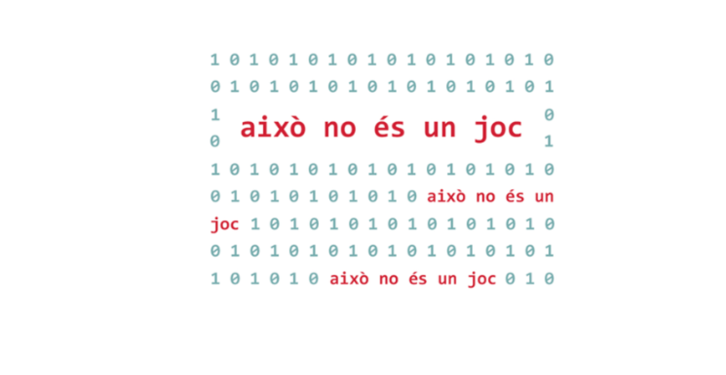 Captura del vídeo que han rebut els treballadors de l'Ajuntament aquest matí 