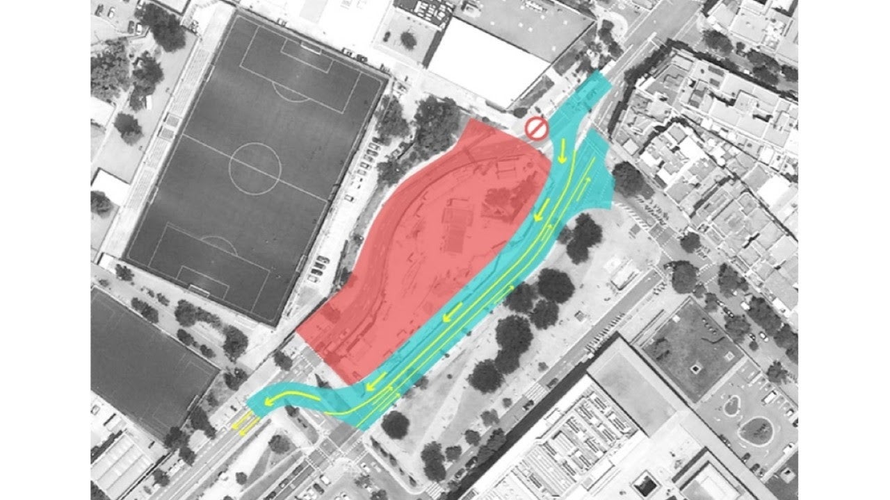 Tram afectat per les obres de l'L9 / Generalitat