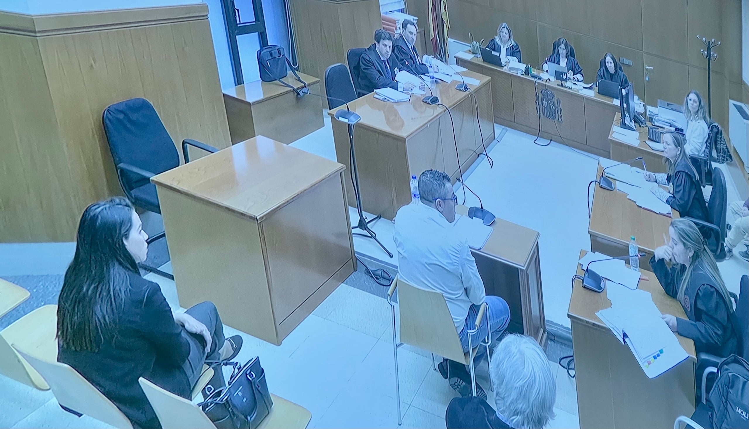 Un dels moments de la declaració dels Guàrdies Civils/QS