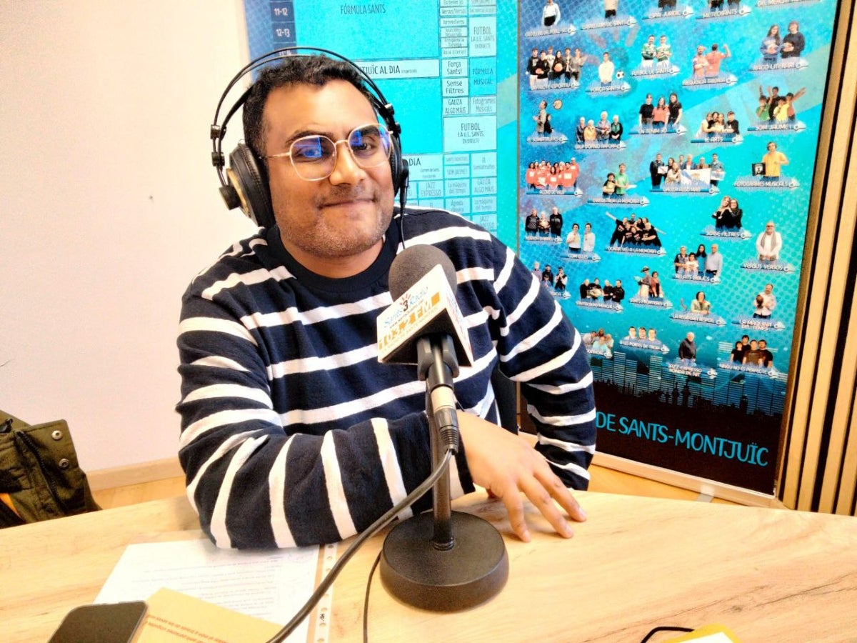 Jordi Callejo, exconseller del districte de Ciutat Vella per part d’ERC, en una entrevista per al programa Xerrem d'Arreu de Sants 3 Ràdio el febrer del 2025 / Coordinadora d'Associacions per la Llengua catalana (CAL)