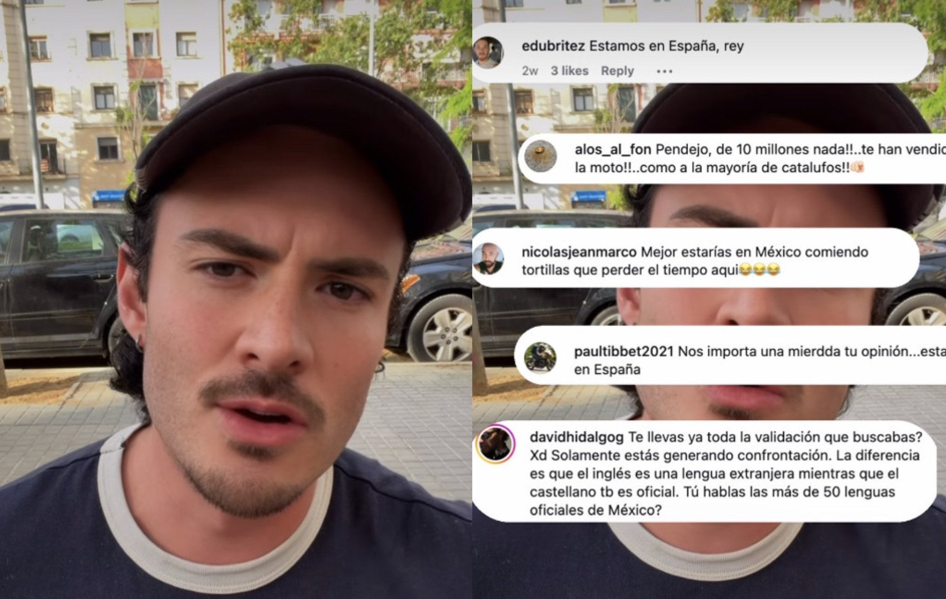 Captura del vídeo del jove mexicà / Instagram