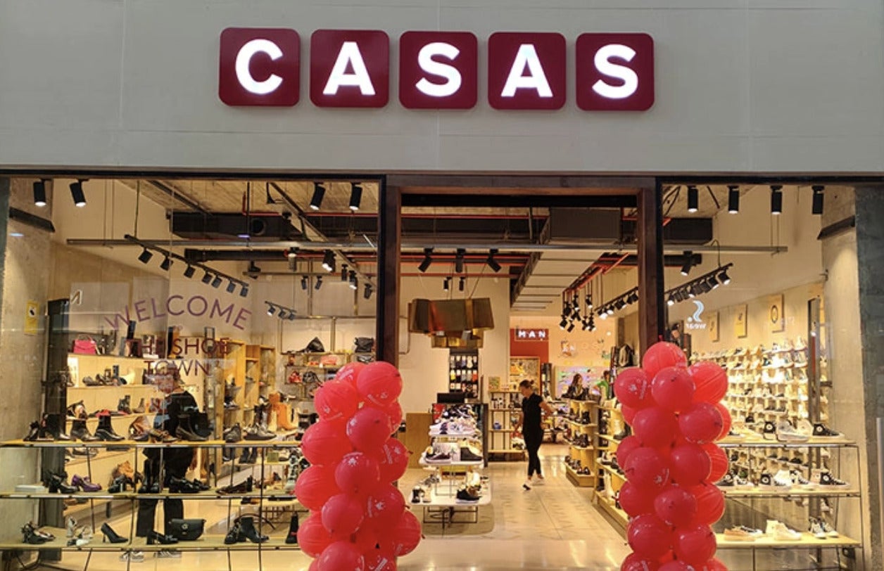 Entrada d'una sabateria Casas a Barcelona