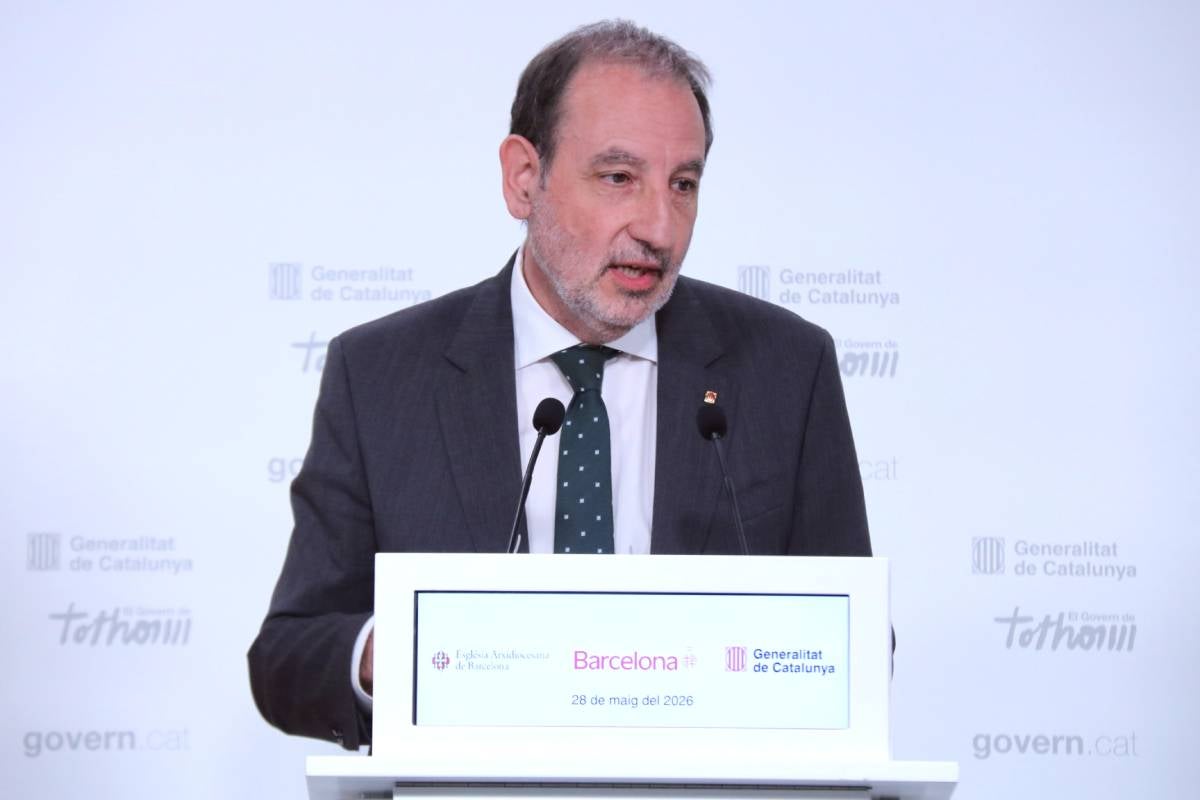 El conseller de Justícia i Qualitat Democràtica, Ramon Espadaler, en roda de premsa | Pol Solà / Andrea Salazar (ACN)