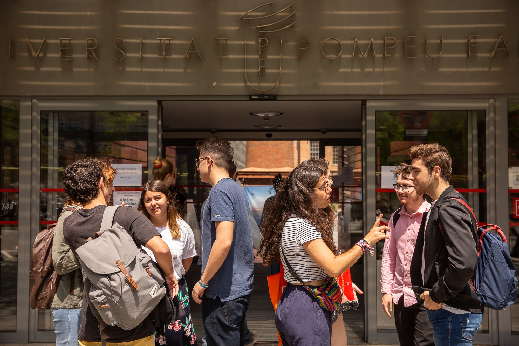 Estudiants de la UPF a l'edifici Roc Boronat / UPF