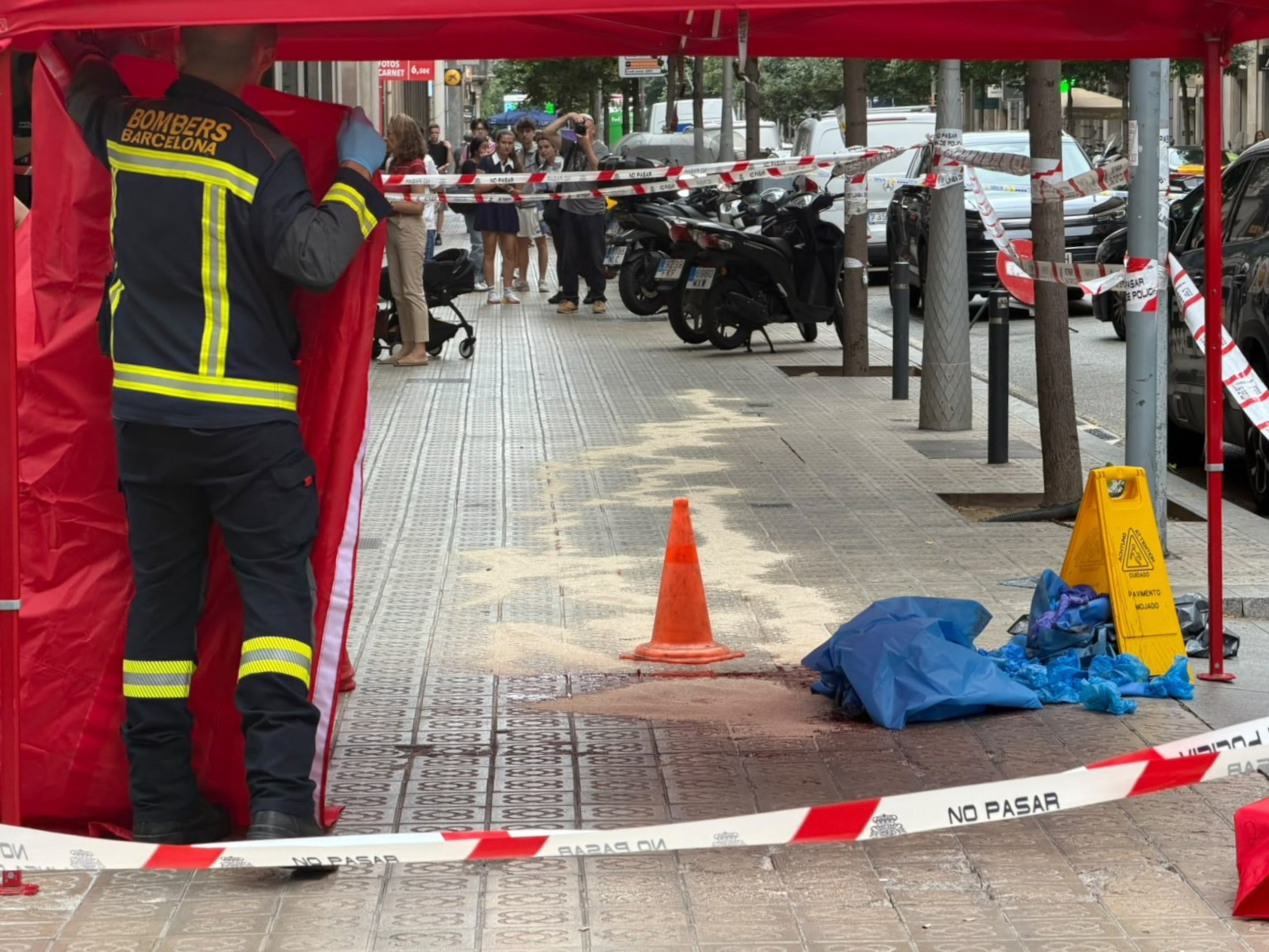 Escena del crim d'aquest dimecres a Barcelona / ACN