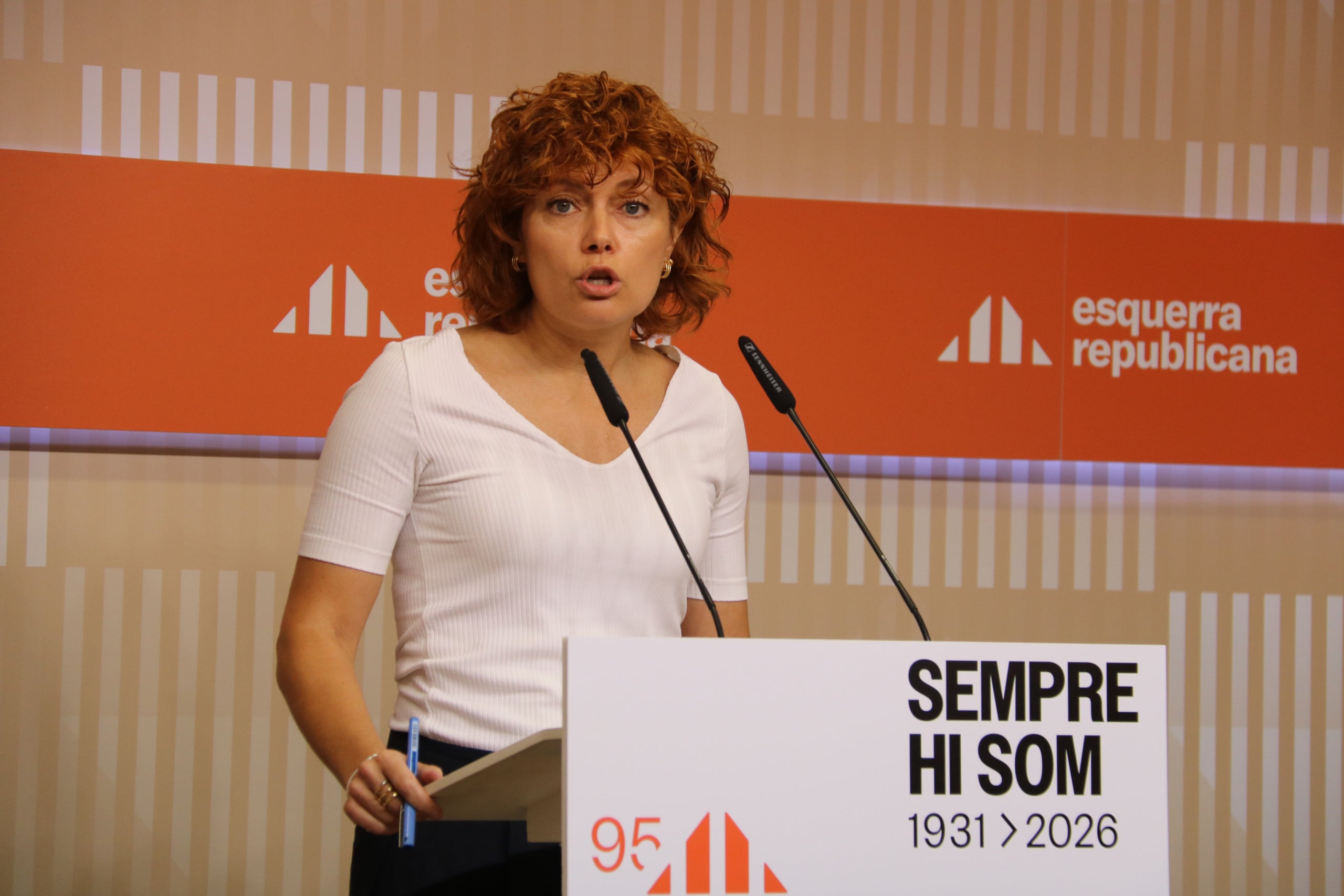 La secretària general d'ERC, Elisenda Alamany / ACN