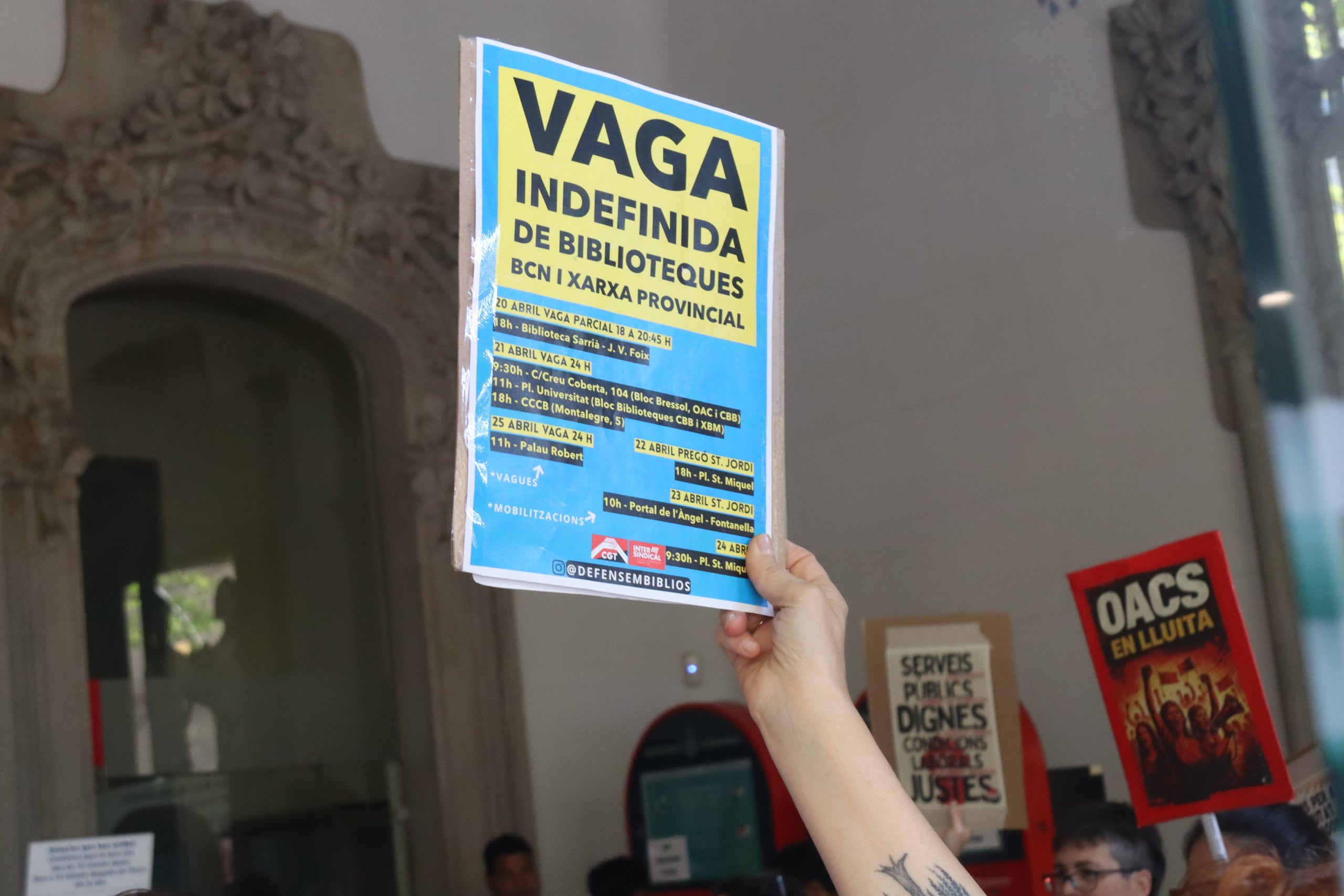 Mobilització de les biblioteques de Barcelona / ACN