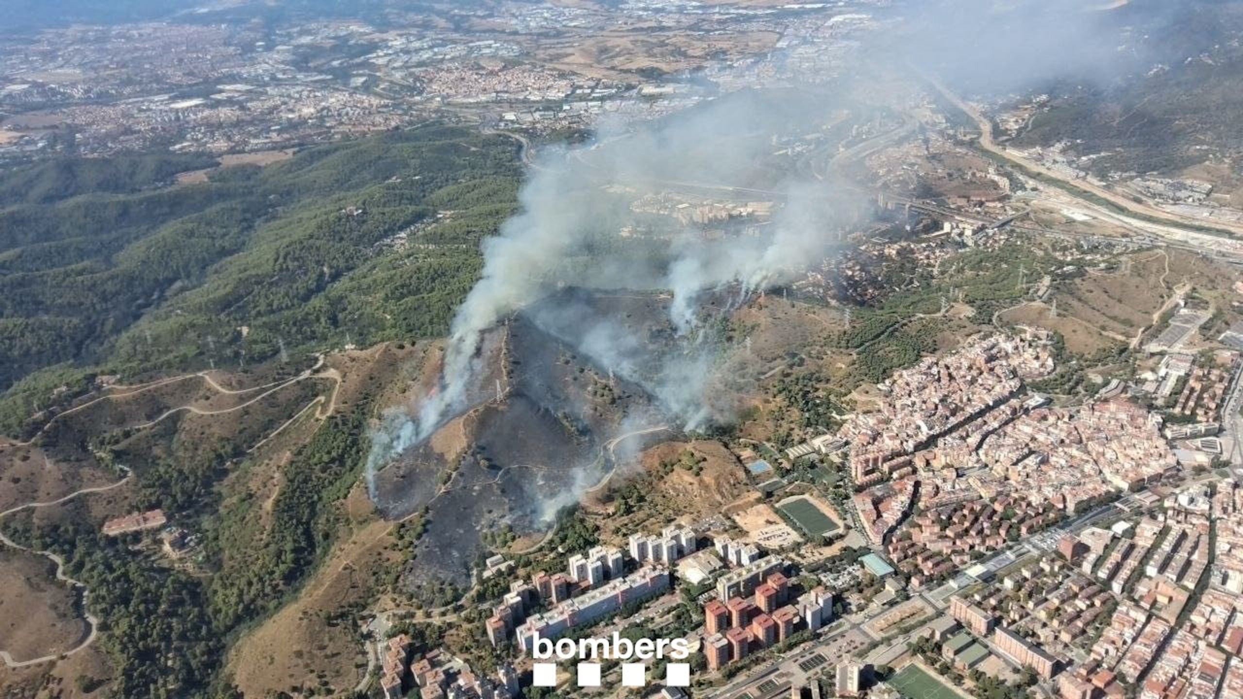 Imatge de l'incendi a Collserola / ACN