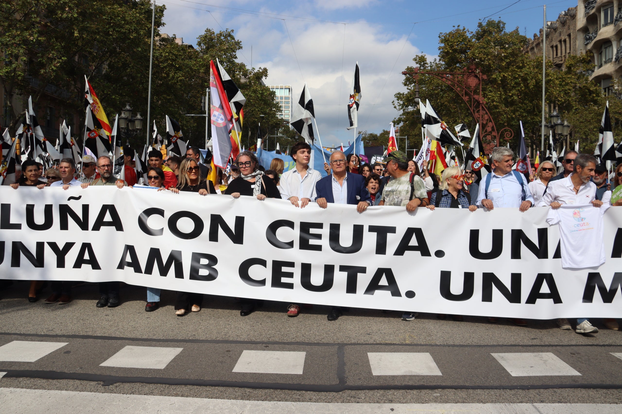 Protesta espanyolista a Barcelona a favor de Ceuta / ACN