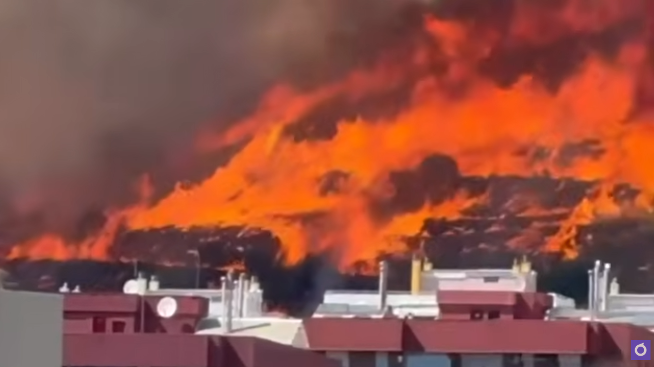 Imatge de l'incendi a Collserola / ACN