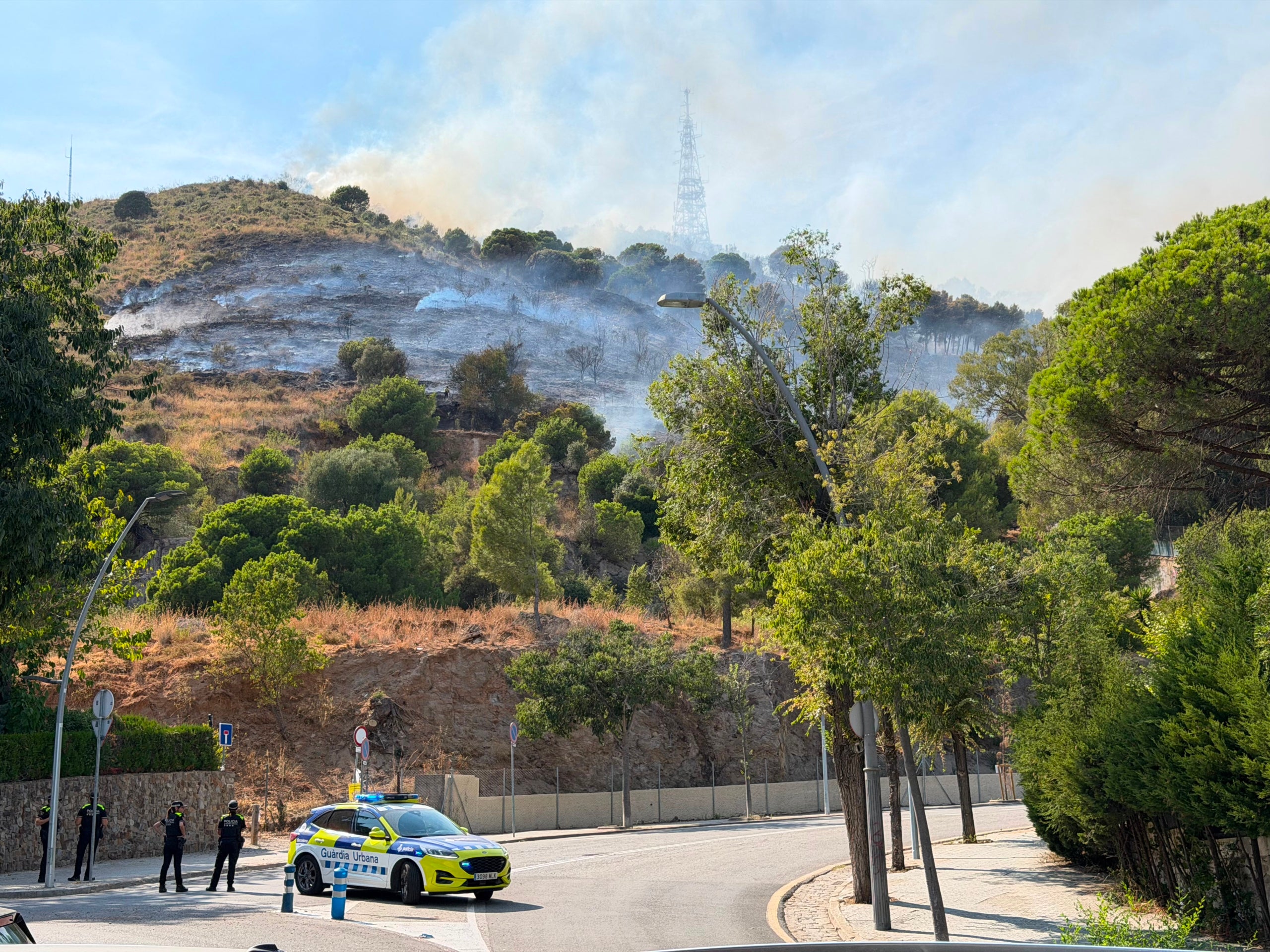 Incendi a la muntanya de Sant Pere Màrtir / ACN