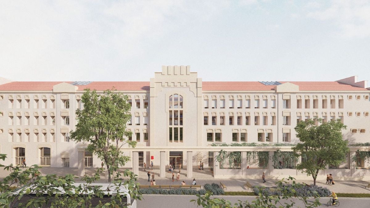 Render de la futura escola Xirinacs que es construirà a la Model / Ajuntament de Barcelona