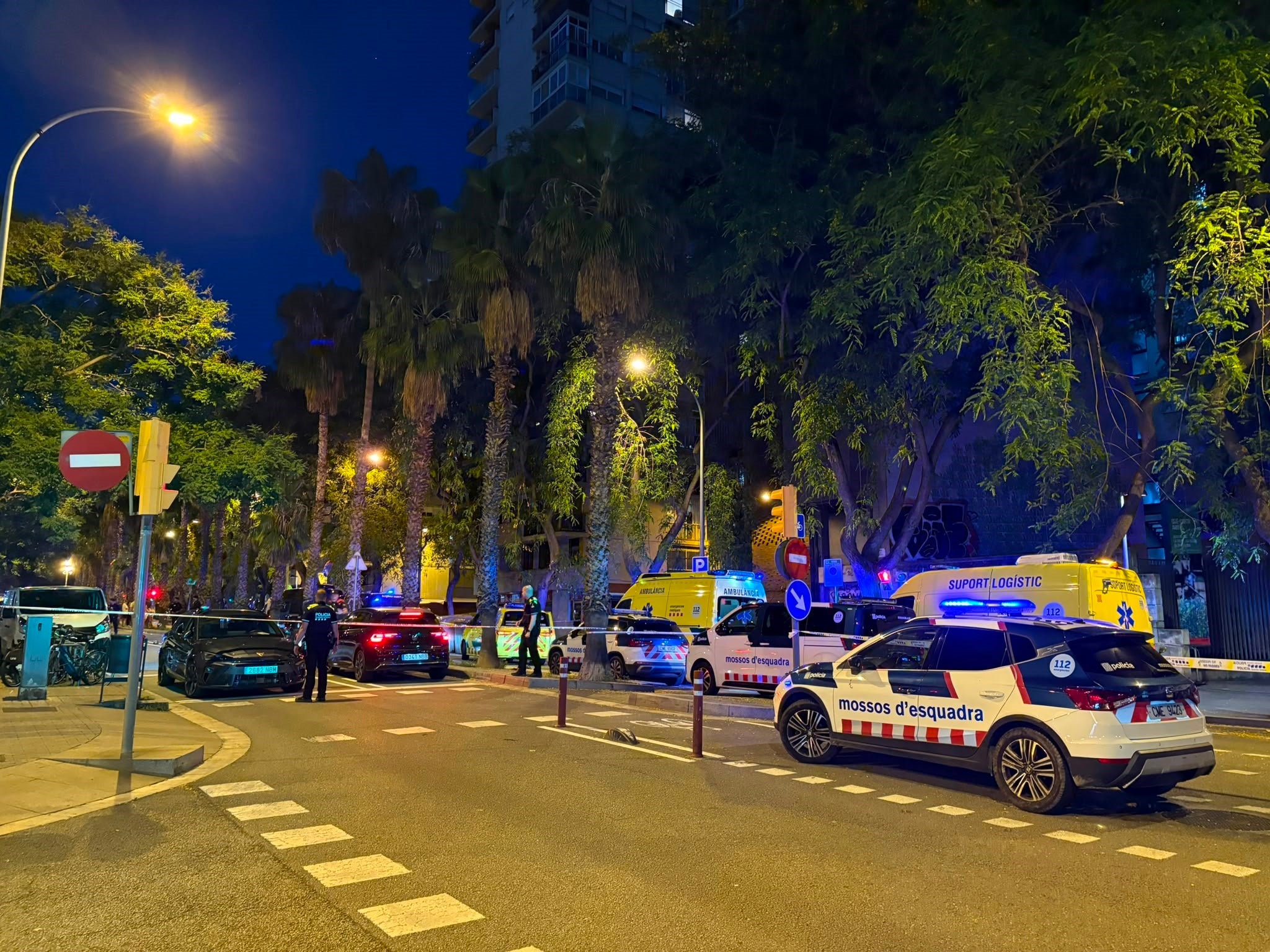 Zona acordonada en la qual es va produir el tiroteig, aquest diumenge 7 de juny / Europa Press