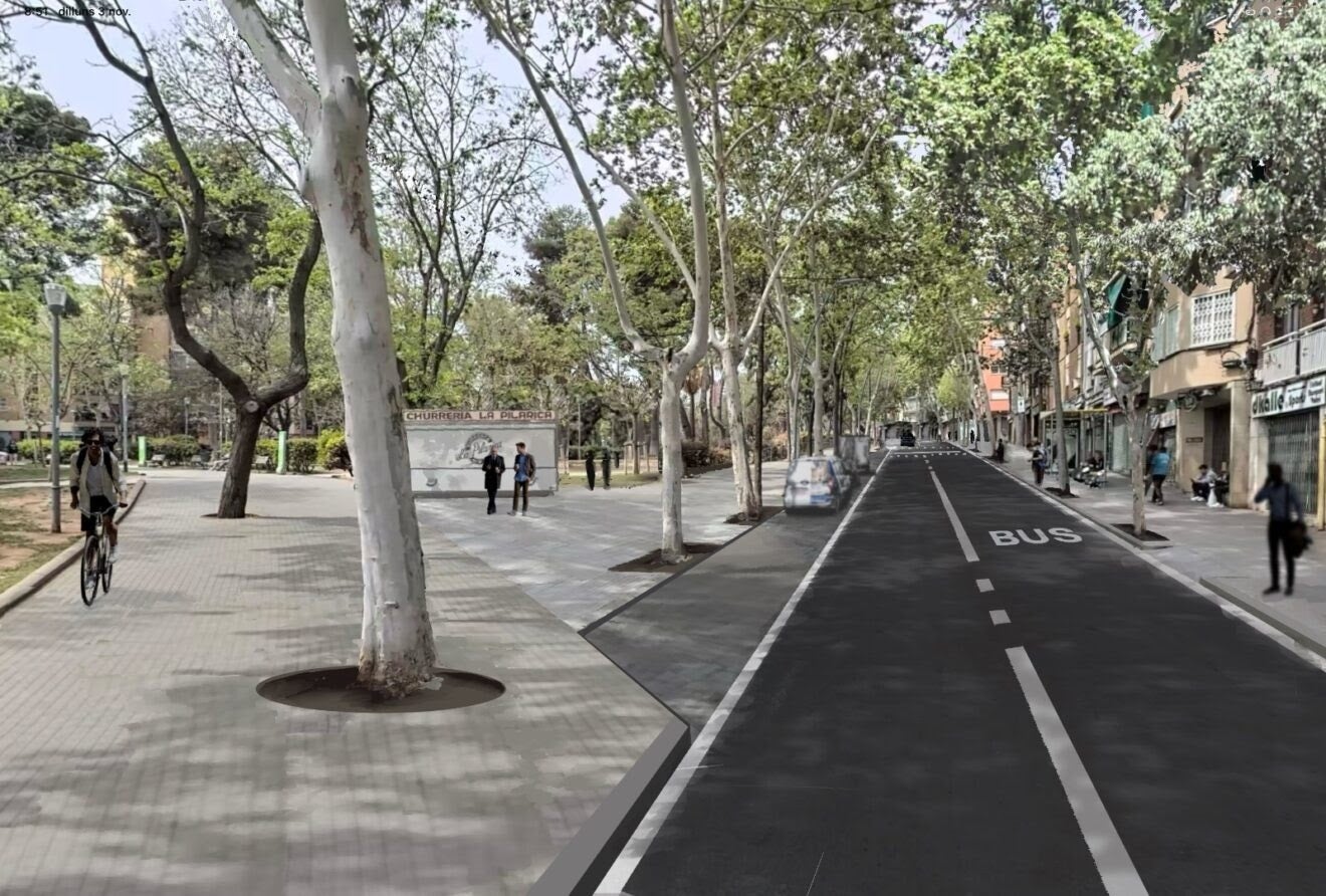 La remodelació prevista per al carrer de l’Artesania de la Guineueta / Ajuntament