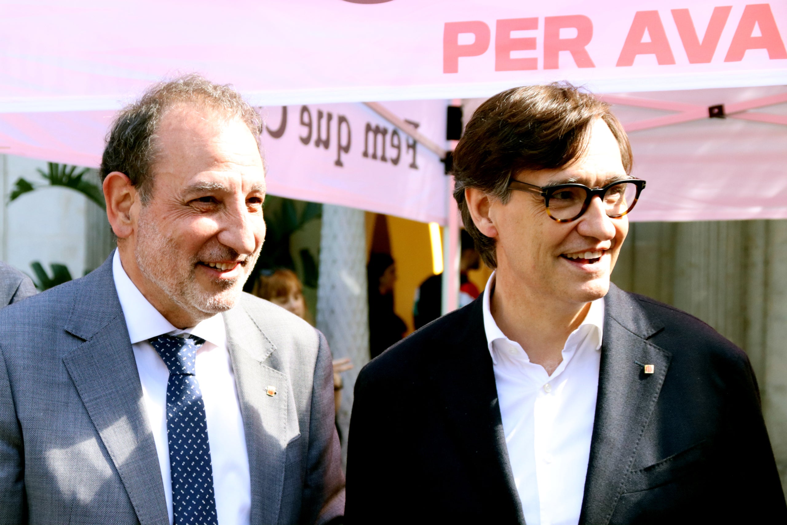 El conseller de Justícia i Qualitat Democràtica, Ramon Espadaler, i el president de la Generalitat, Salvador Illa, en una foto d'arxiu / ACN