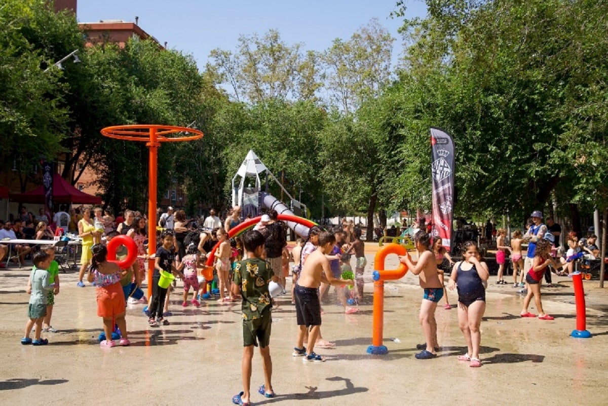 Un dels jocs d'aigua instal·lats a Barcelona / Ajuntament