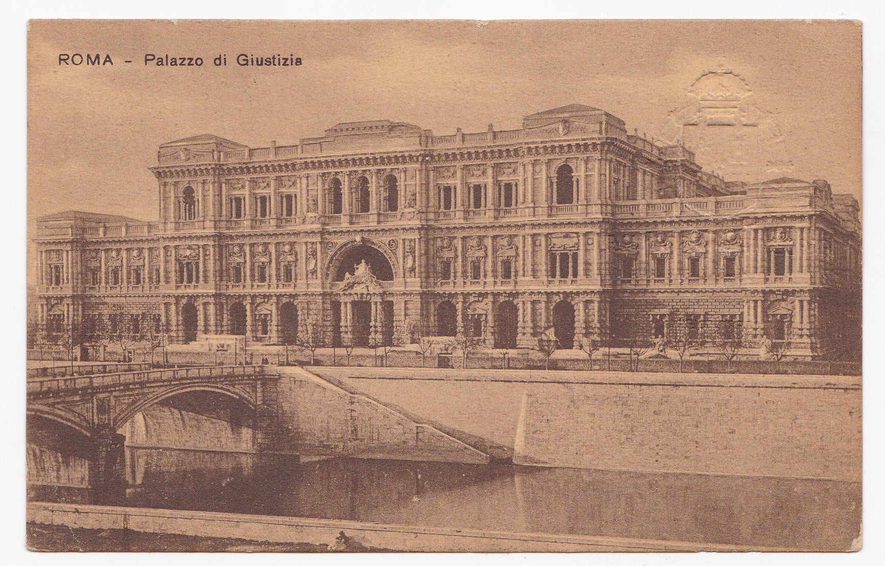 Postal enviada des de Roma per Josep Nogué i Massó, on figuren com a destinataris José Baliart i Vicenç Martorell i Portas/ Cedida per José María
