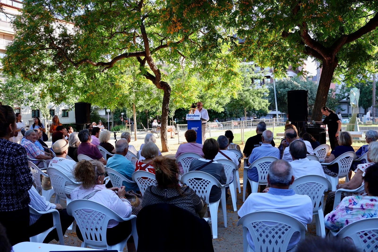 Daniel Sirera, en la plaza de Ferran Casablancas, este miércoles / PP