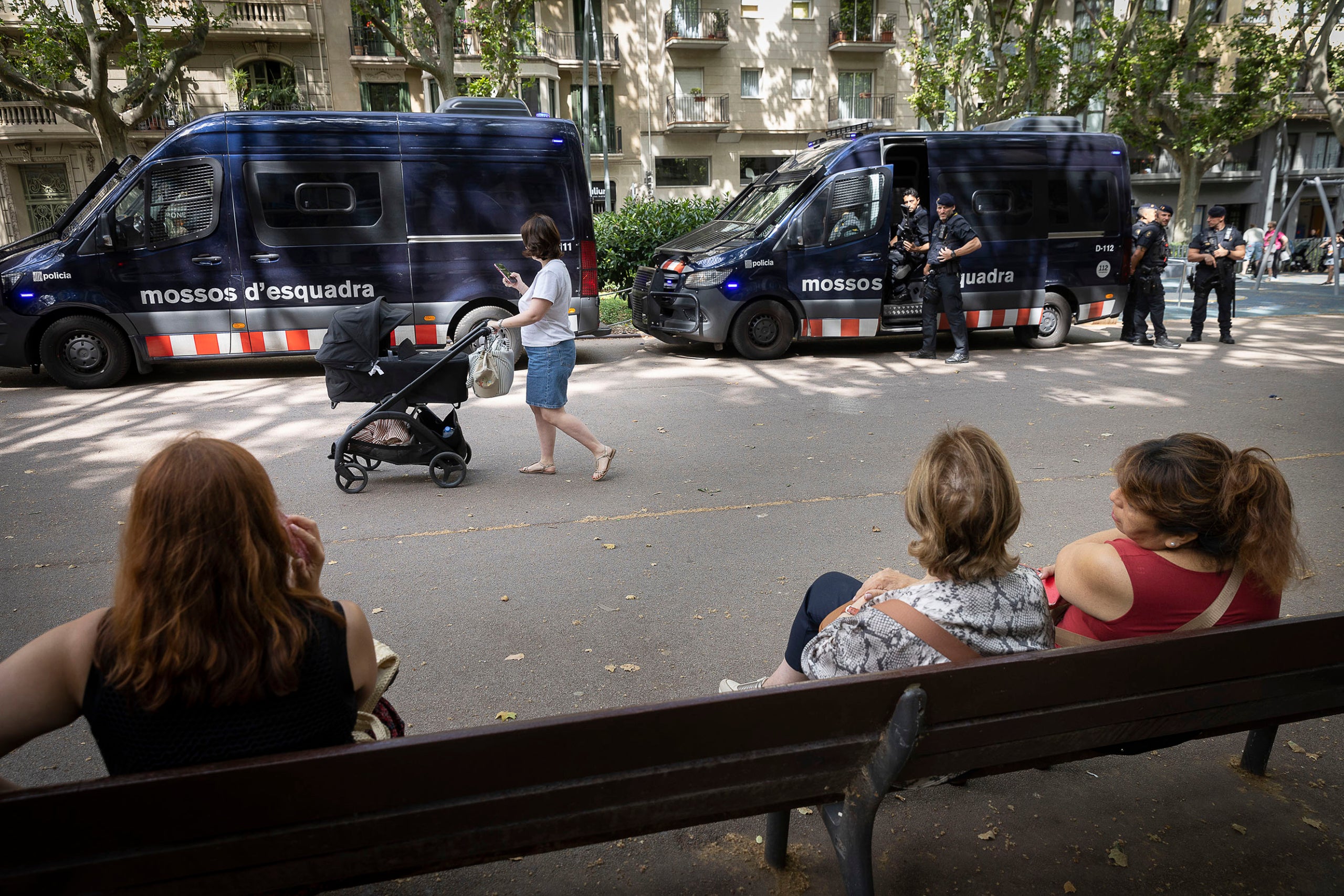 Un tram del passeig de Sant Joan durant la visita del Papa Lleló XIV a Barcelona / Jordi Play