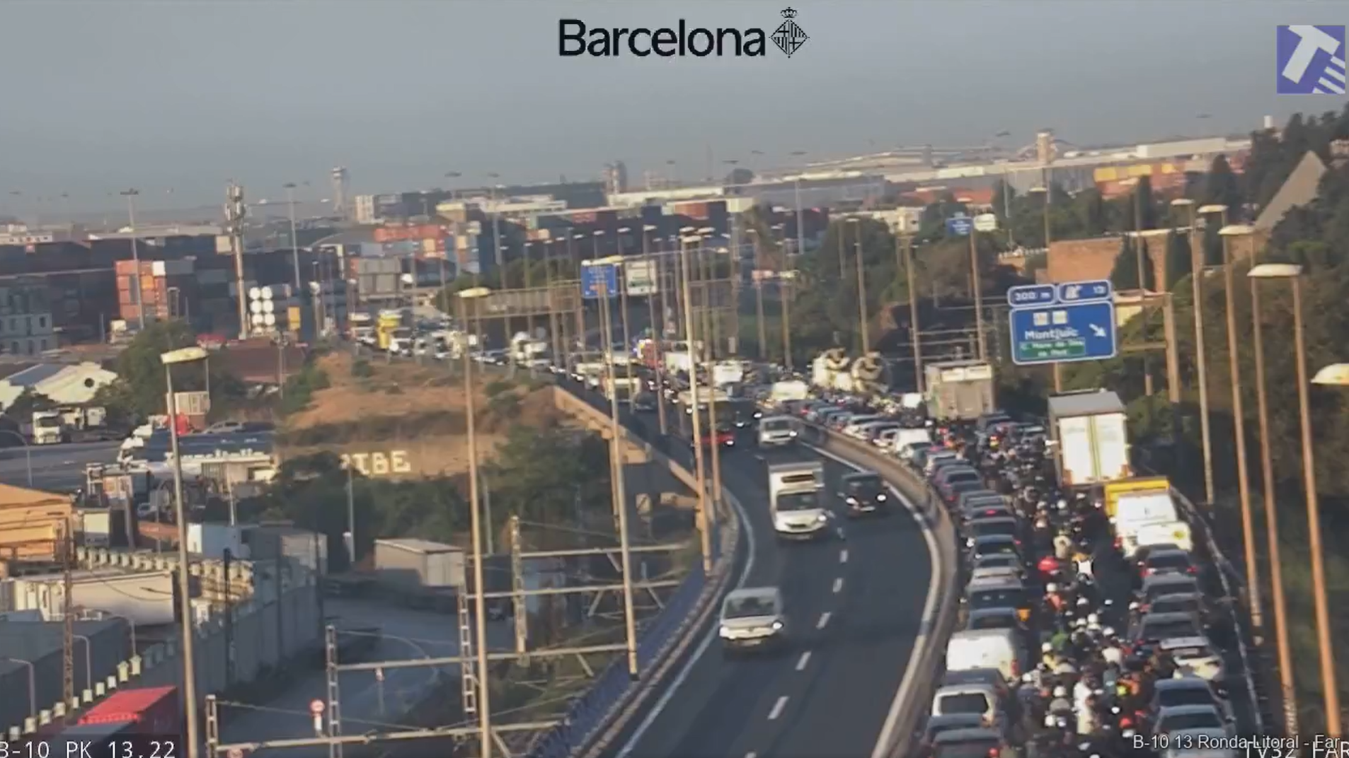 El tall a la ronda Litoral | Trànsit