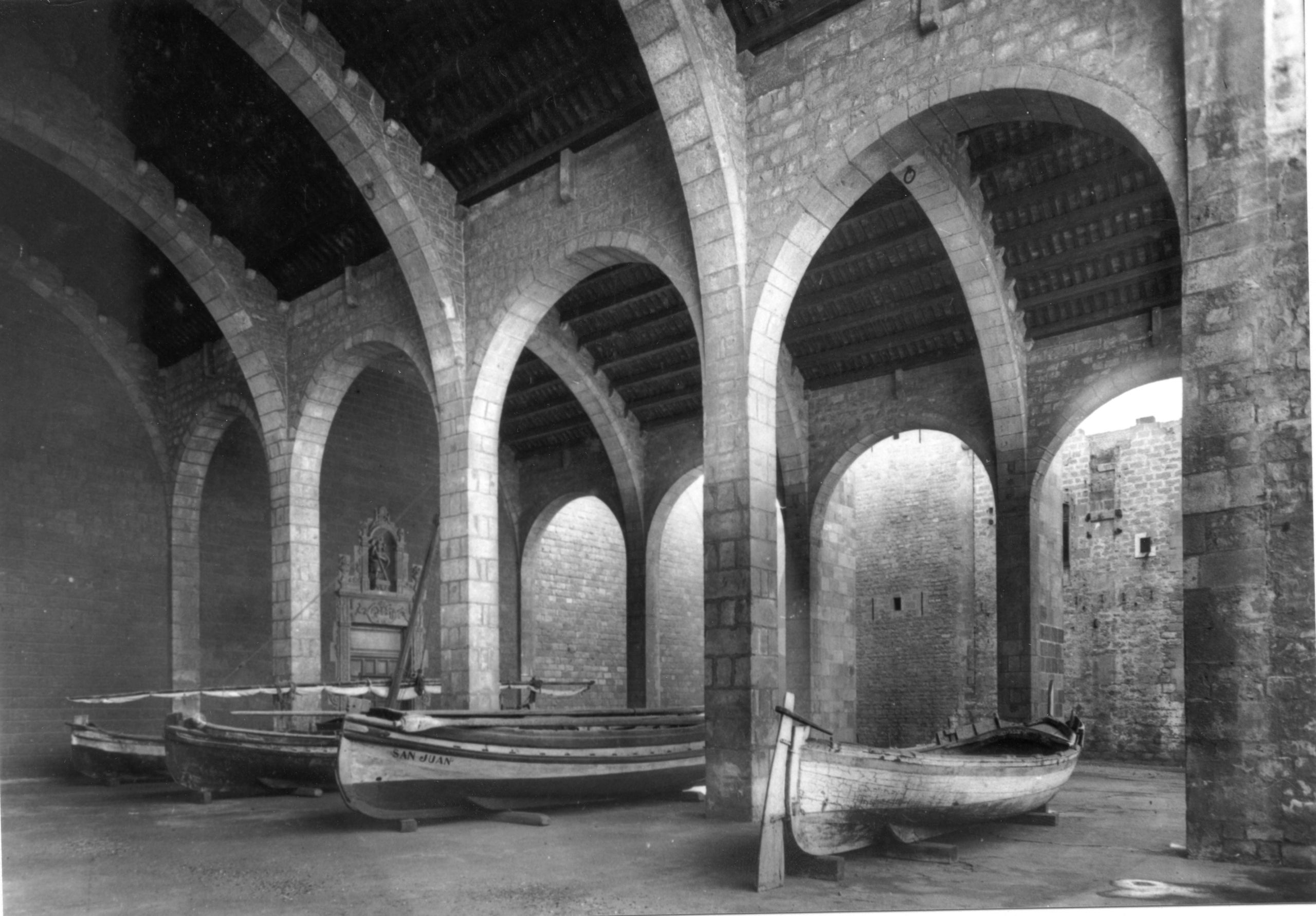 Una de las imágenes de la muestra 'Viatge en el temps per les Drassanes Reials de Barcelona', que se puede ver en el Museo Marítimo de Barcelona / Cedida