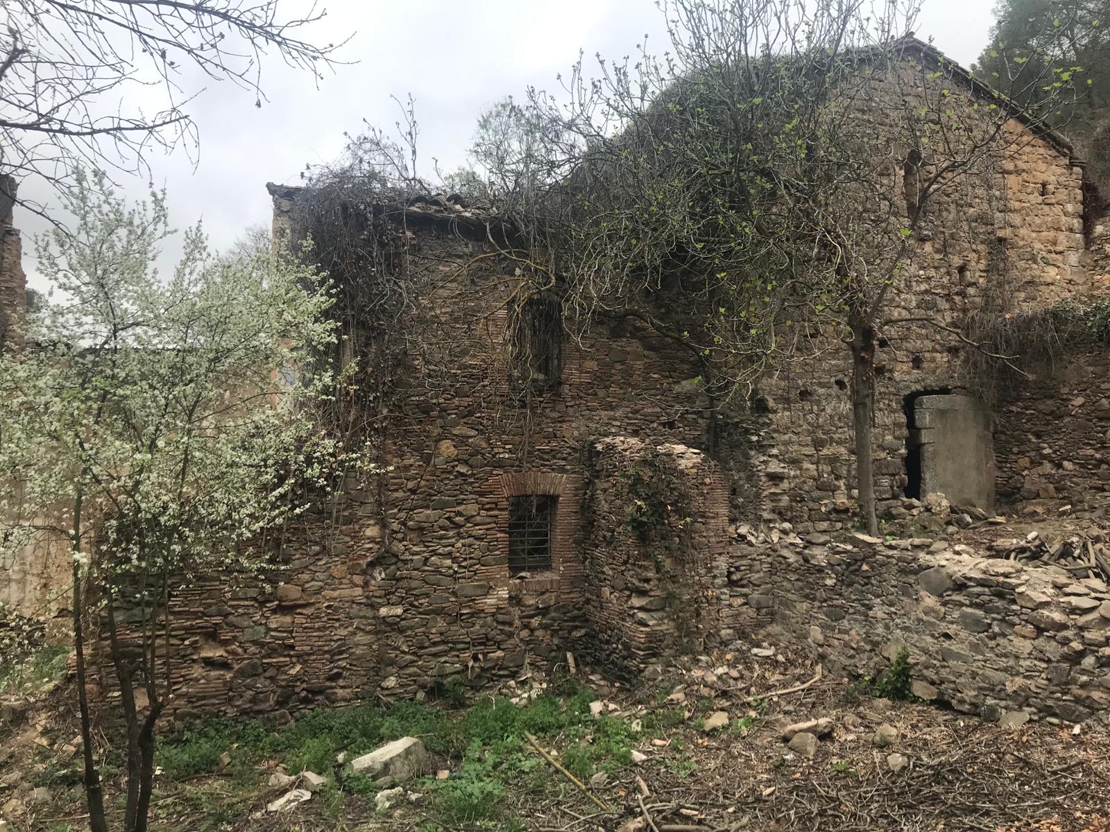 Estat de l'antic monestir de Valldonzella, a Collserola, fotografiat l'any 2024 / Cedida