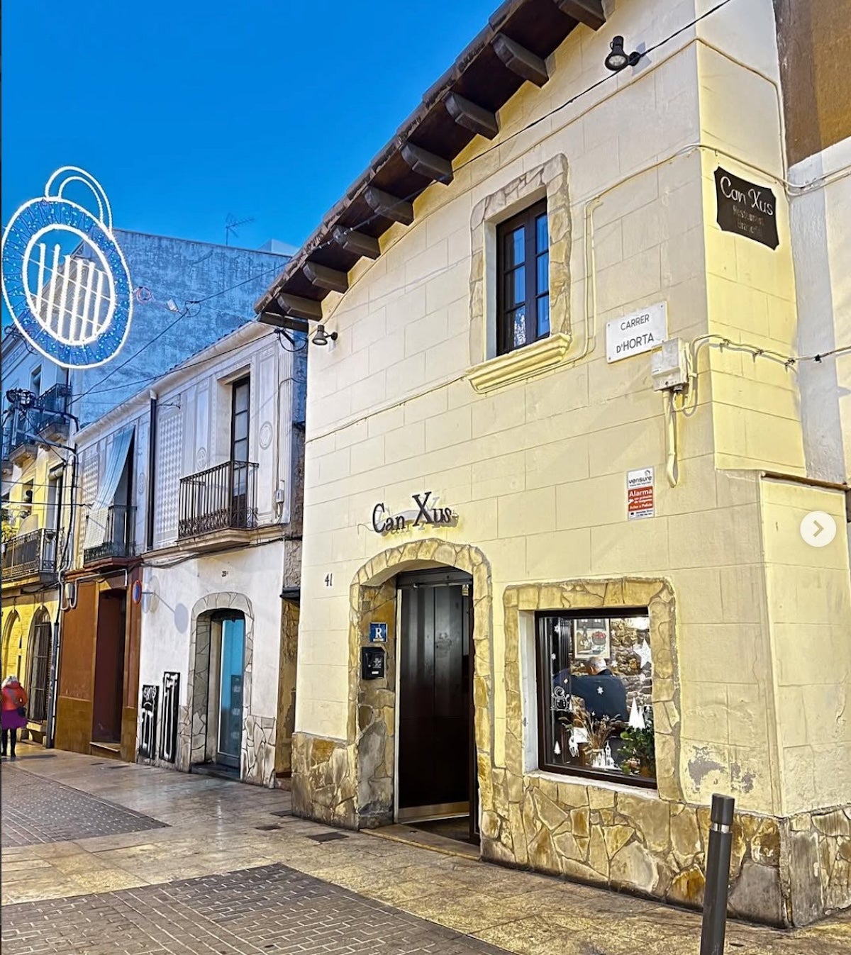 El restaurant Can Xus, en una antiga masia d'Horta / Can Xus