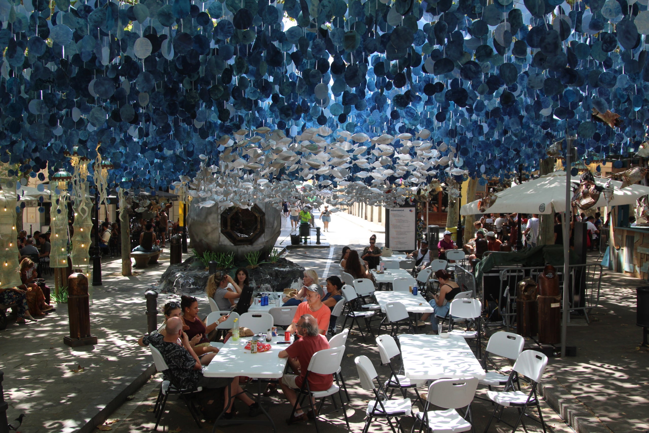 El decorado de este 2026 de la plaza de Rovira i Trias de Gràcia / A.R.