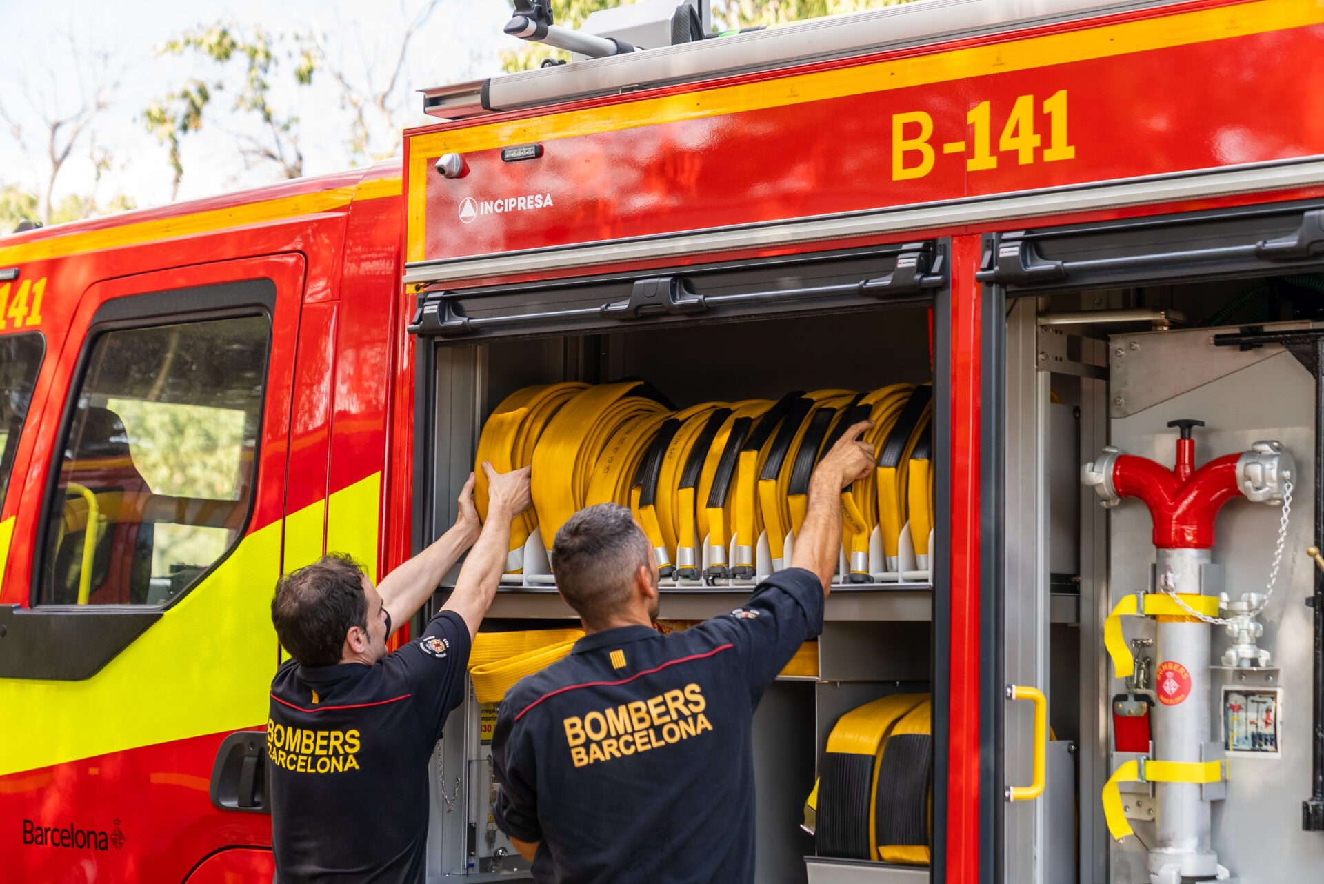 Efectius dels Bombers de Barcelona en una imatge d'arxiu / Ajuntament de Barcelona