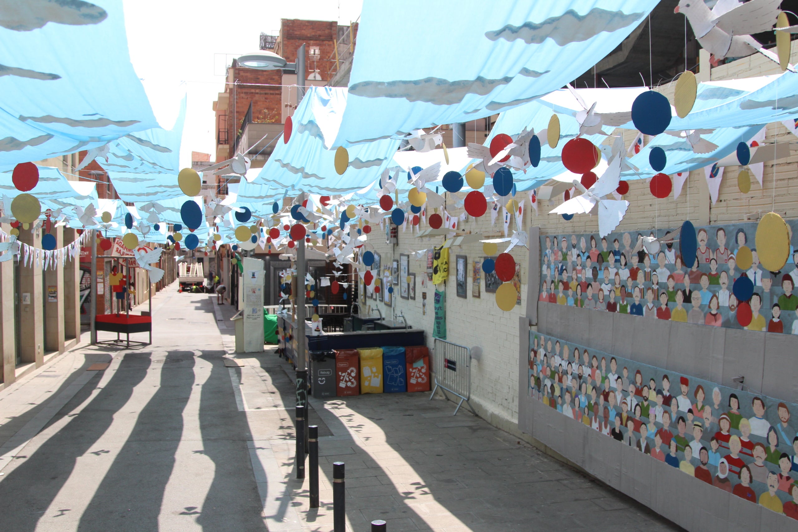 Guarnit del carrer de Papin per a les festes de Sants d'aquest 2026 / A.R.