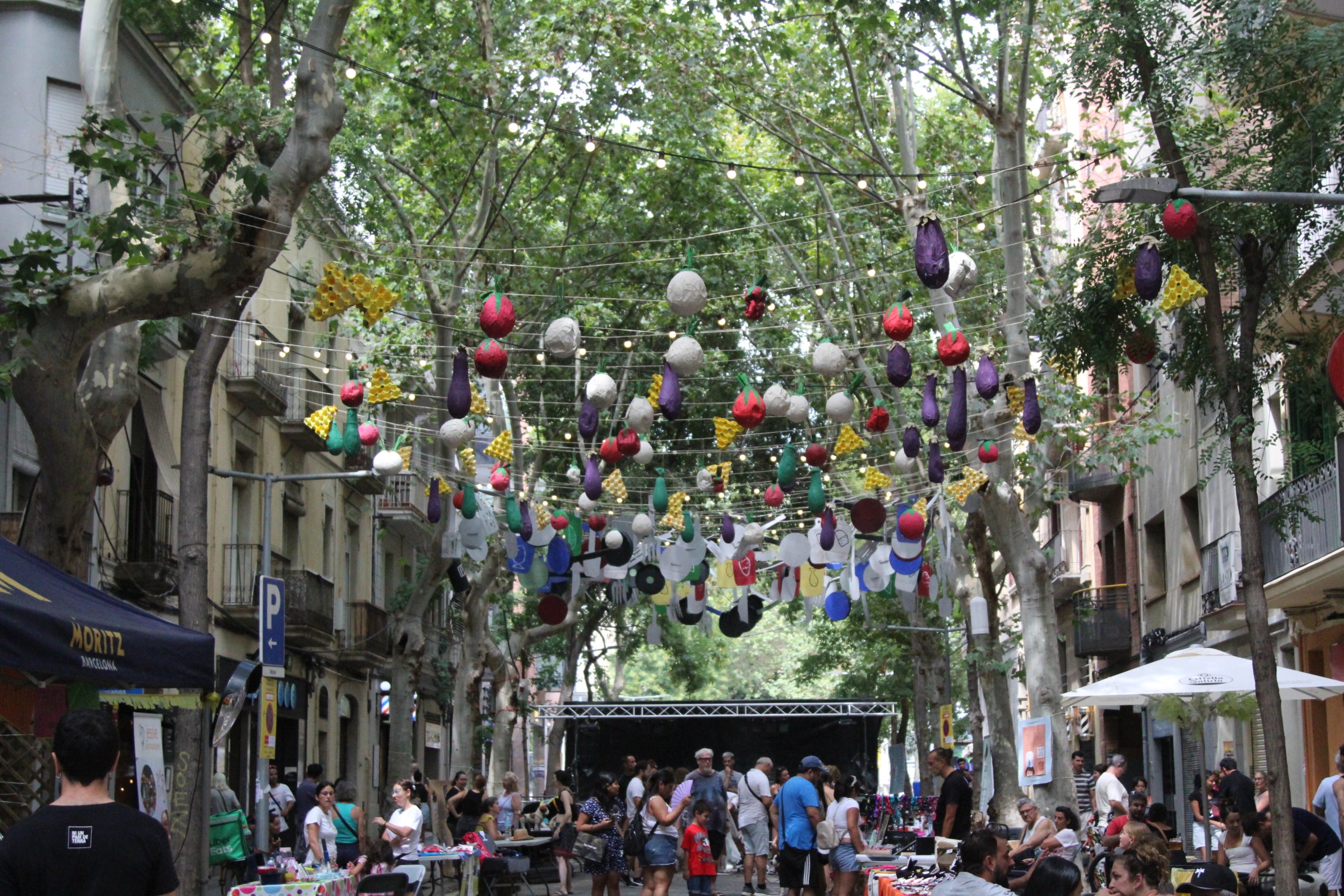 Guarnit del carrer de Vallespir de Dalt per a les festes de Sants d'aquest 2026 / A.R.