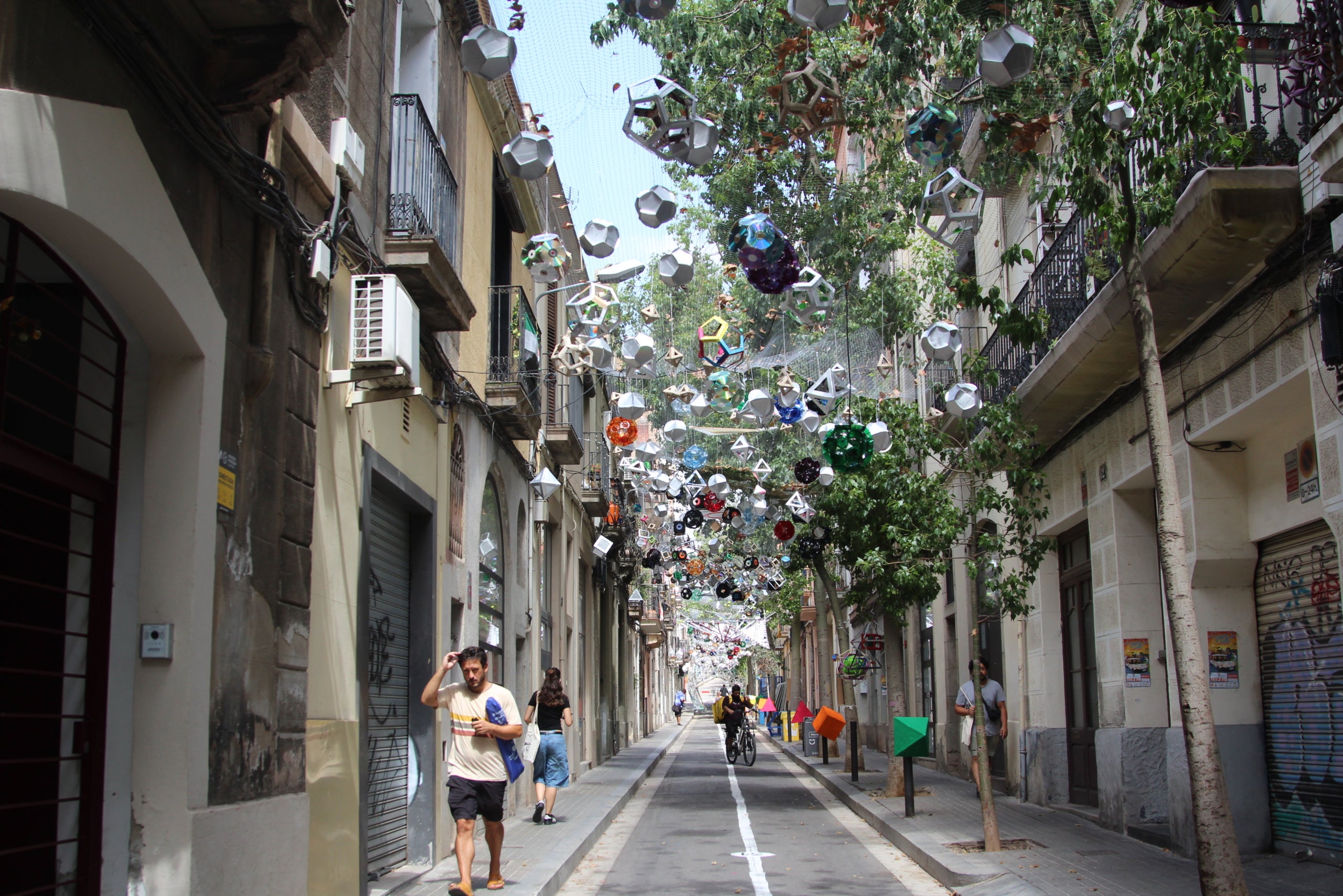 Guarnit del carrer de Sagunt per a les festes de Sants d'aquest 2026 / A.R.