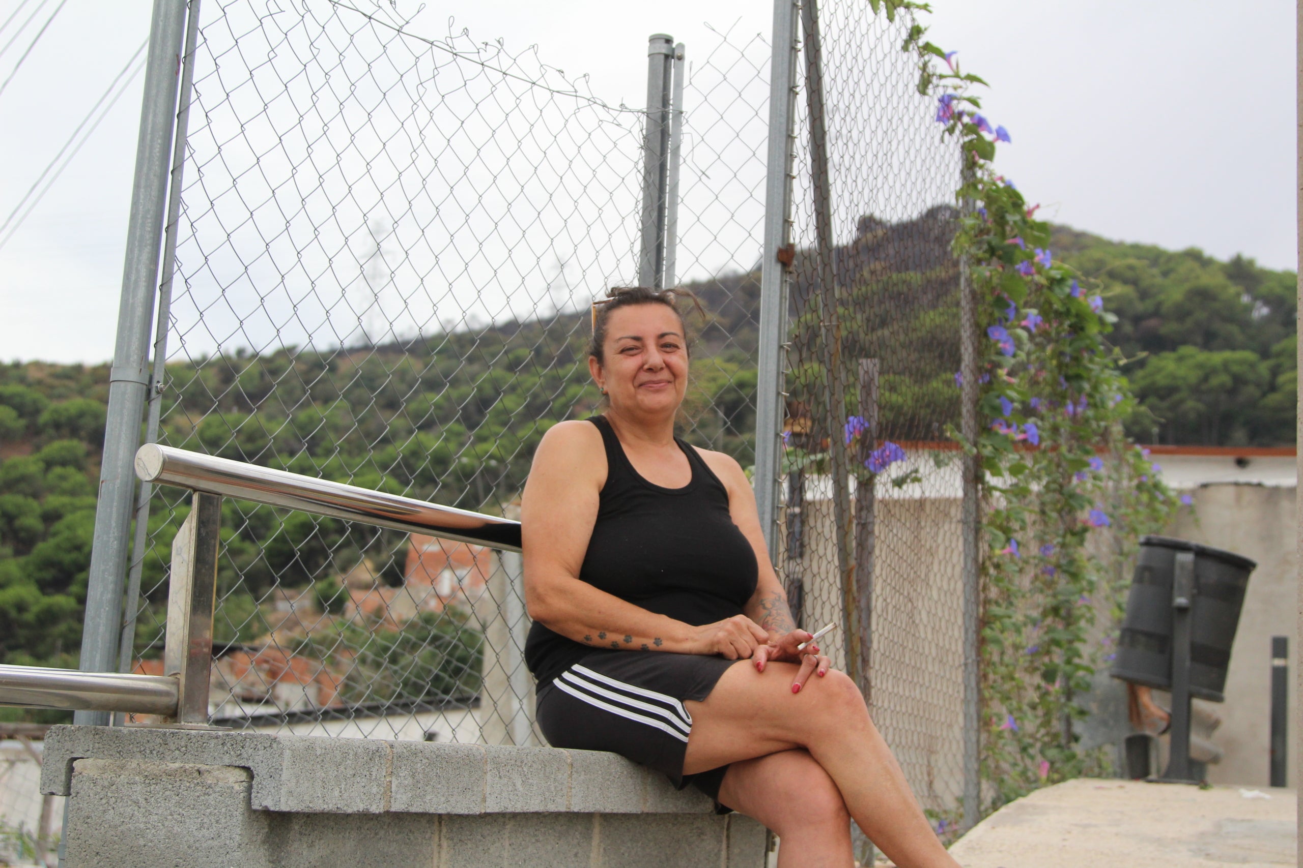 La Mayte, una de les veïnes de Torre Baró que es va haver de confinar per l'incendi / A.R.