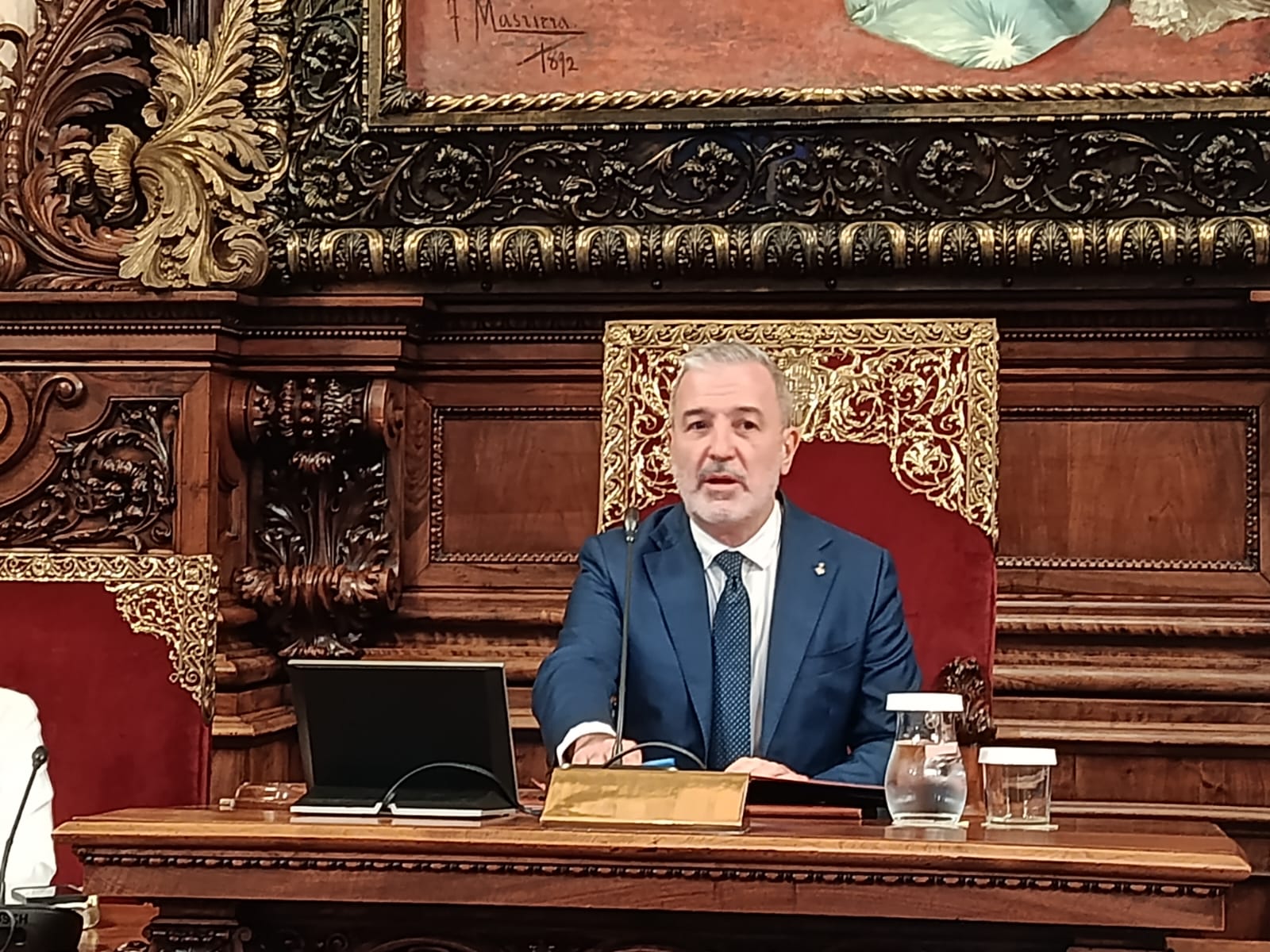 Jaume Collboni, en el plenario de este viernes 25 de septiembre / Jordi Subirana