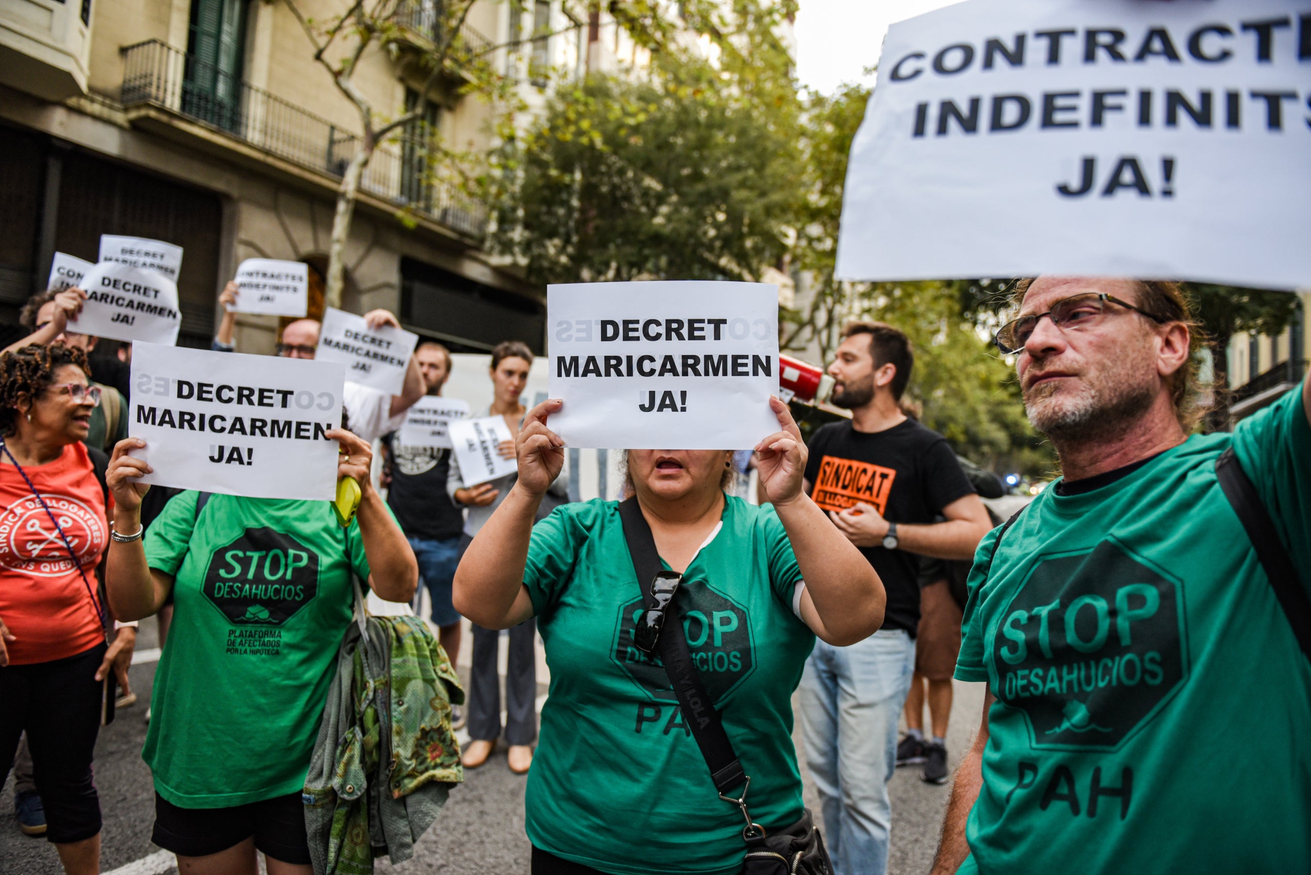 Talls de carrers convocats aquest dilluns a primera hora del matí pel Sindicat de Llogateres i el moviment prohabitatge / Alberto Paredes / Europa Press