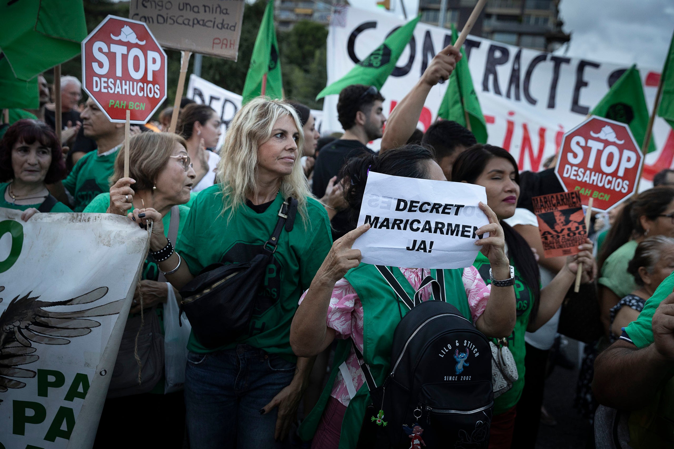 Manifestació a favor del Decret Maricarmen, contra els desnonaments i a favor d'una vivenda digna a l'avinguda Diagonal.
28.09.2026, Barcelona
foto: Jordi Play