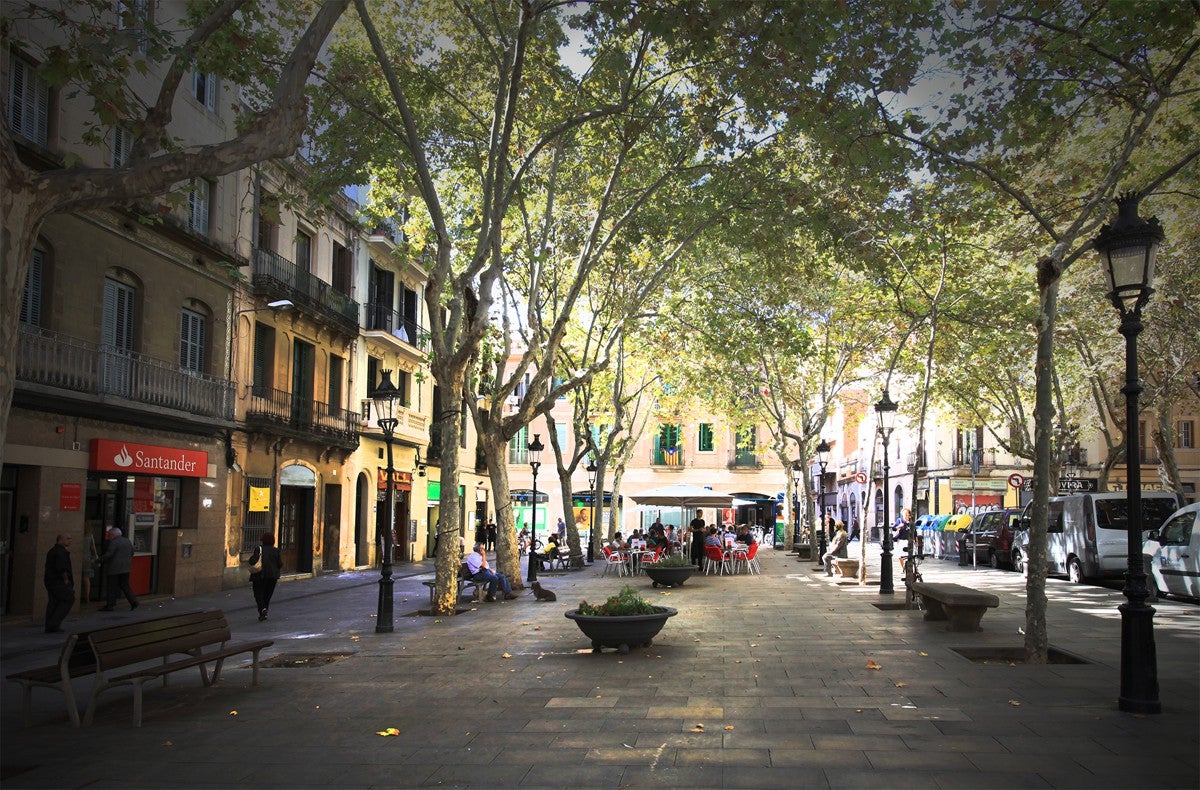 La plaça Rovira i Trias, a la Vila de Gràcia / Ajuntament de Barcelona
