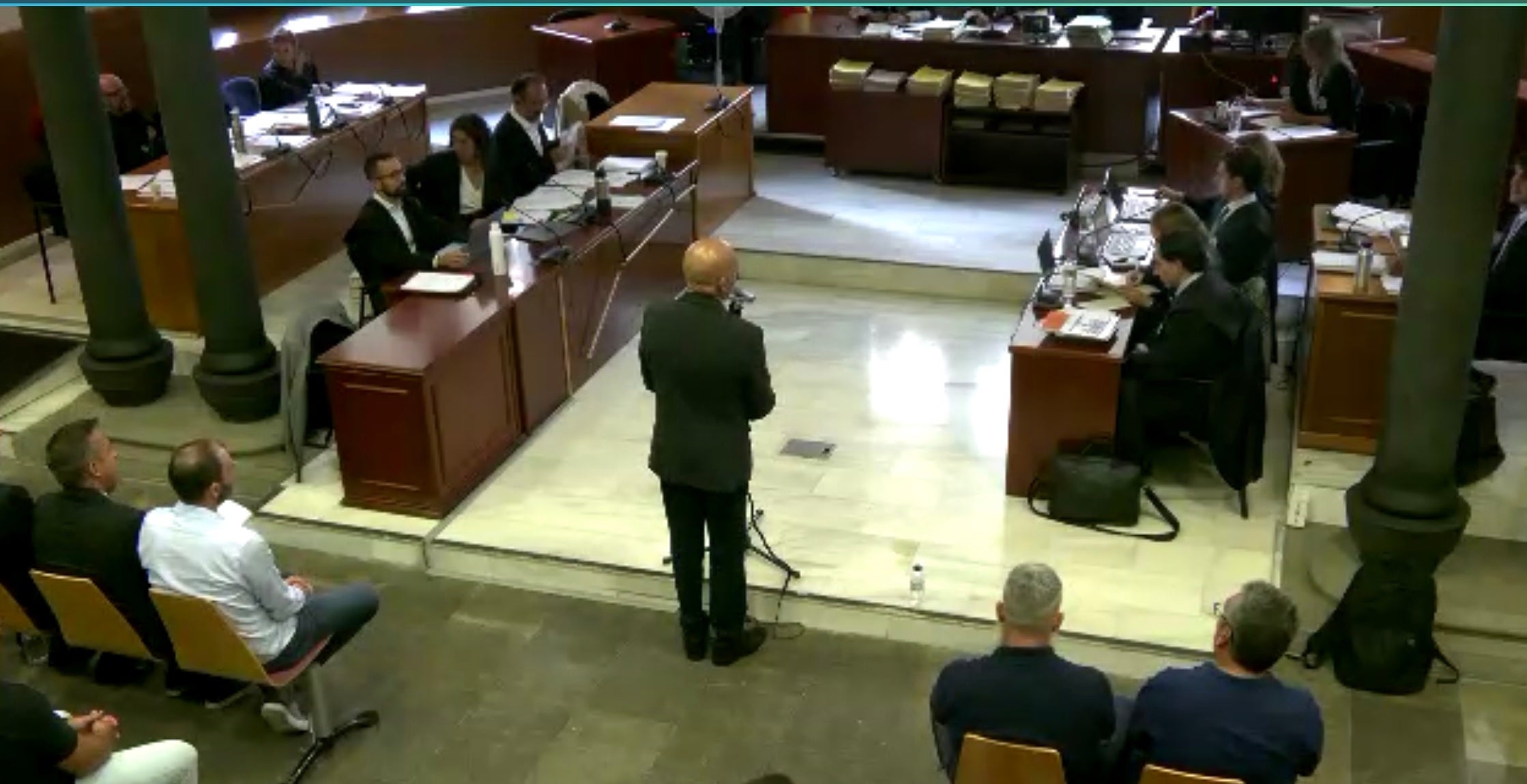 Un dels acusats durant la seva declaració en el cas Roger Español