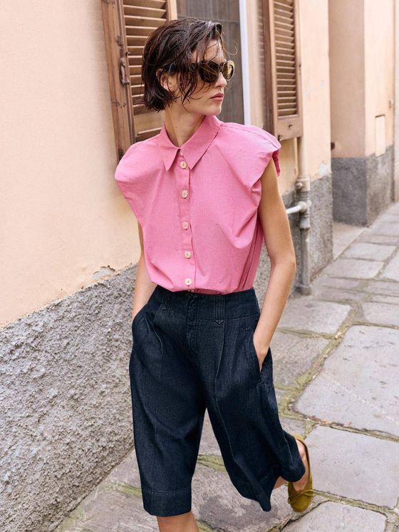 brusa zara rosa