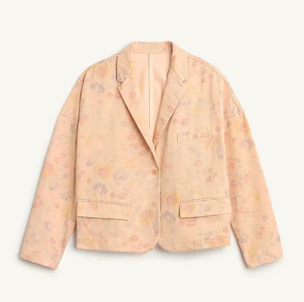 blazer estampada zara